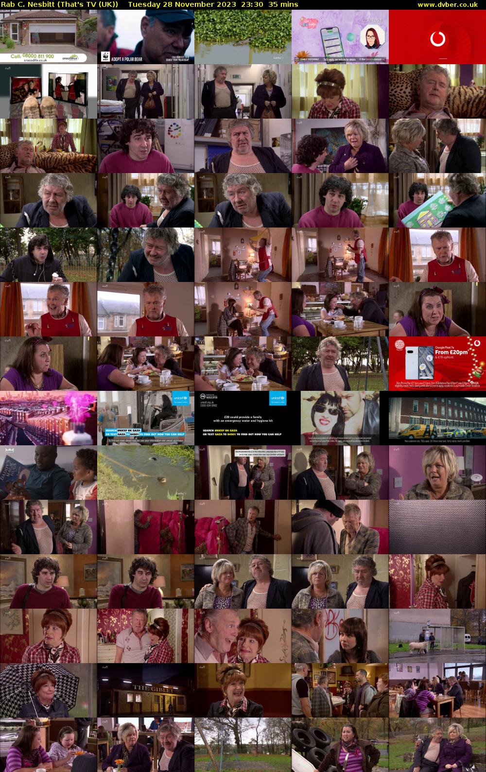 Rab C. Nesbitt (That's TV (UK)) Tuesday 28 November 2023 23:30 - 00:05