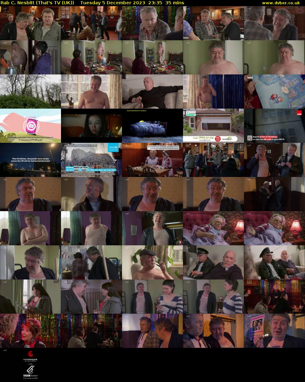 Rab C. Nesbitt (That's TV (UK)) Tuesday 5 December 2023 23:35 - 00:10