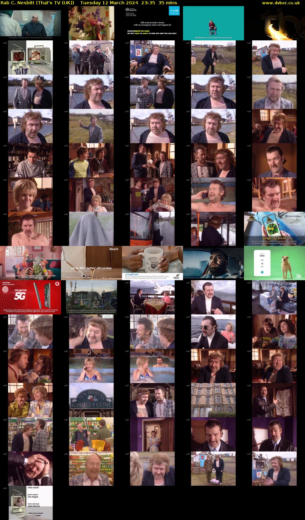 Rab C. Nesbitt (That's TV (UK)) Tuesday 12 March 2024 23:35 - 00:10