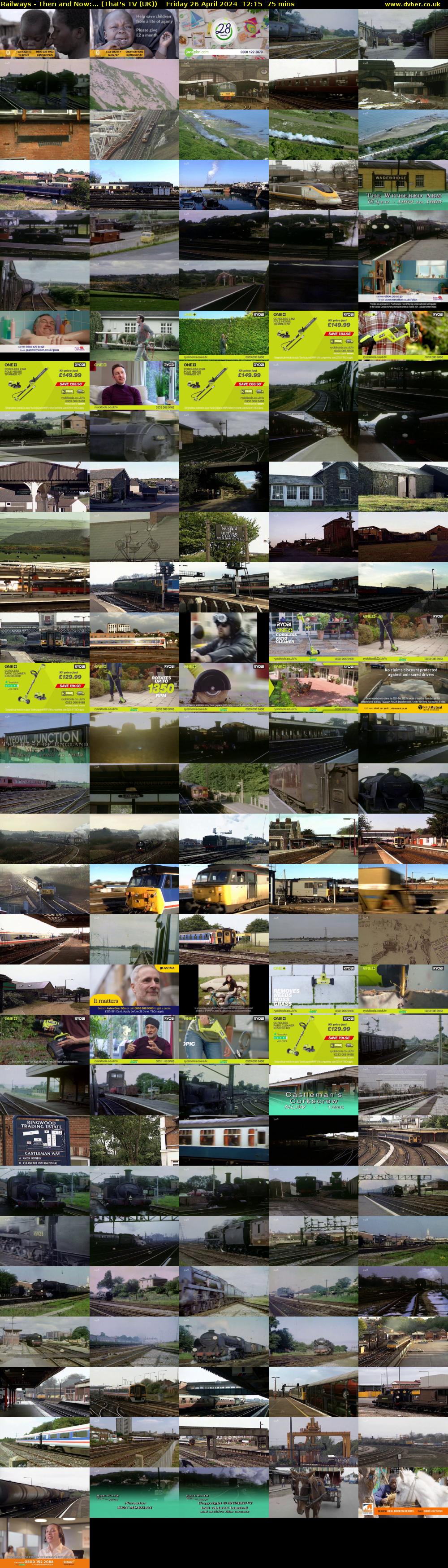Railways - Then and Now:... (That's TV (UK)) Friday 26 April 2024 12:15 - 13:30