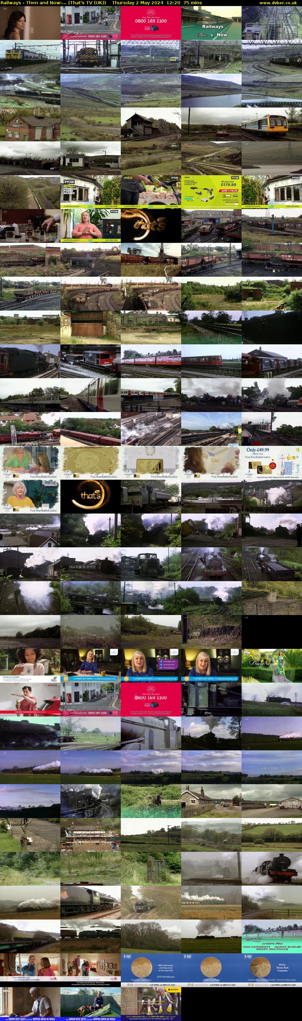 Railways - Then and Now:... (That's TV (UK)) Thursday 2 May 2024 12:20 - 13:35