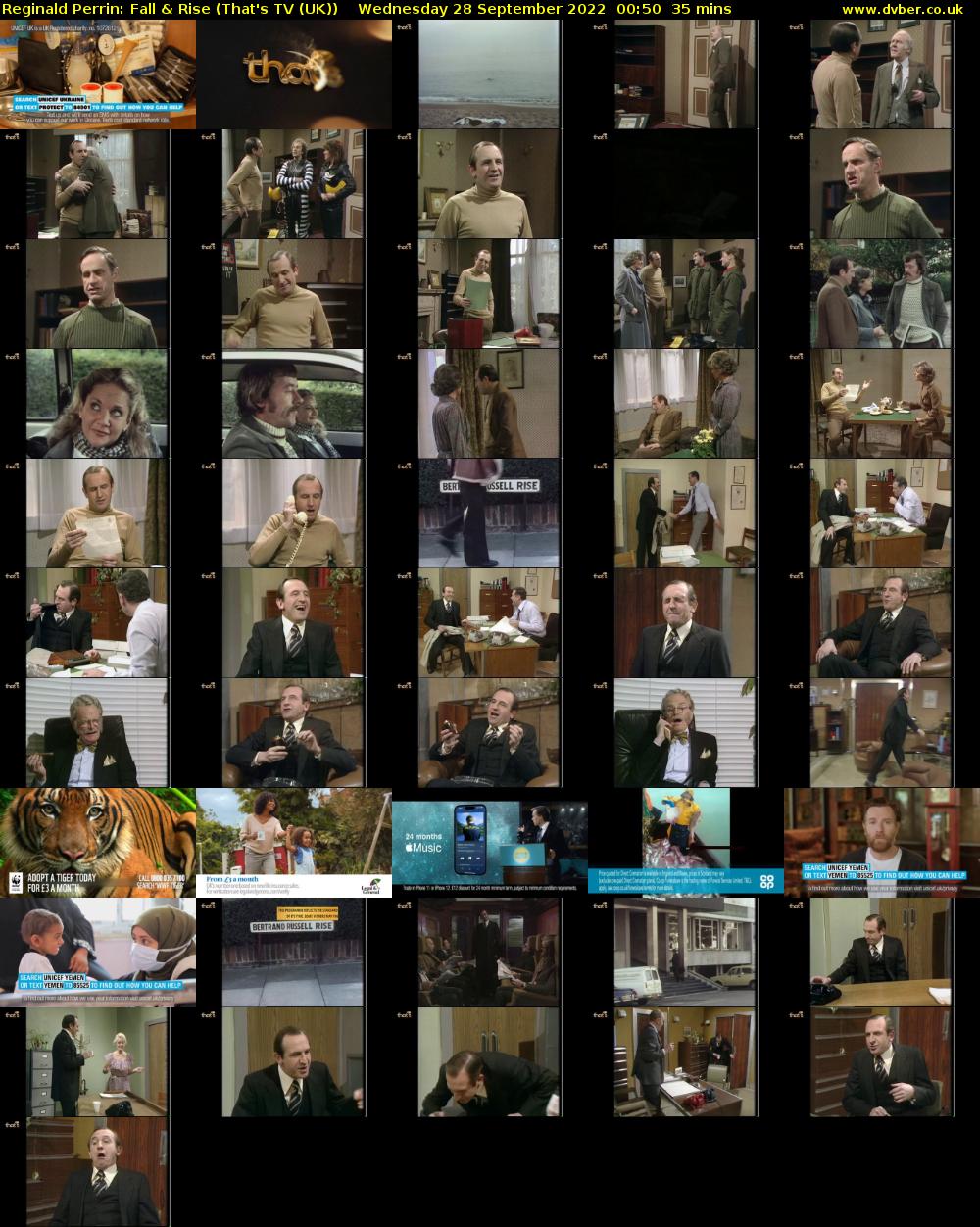 Reginald Perrin: Fall & Rise (That's TV (UK)) Wednesday 28 September 2022 00:50 - 01:25