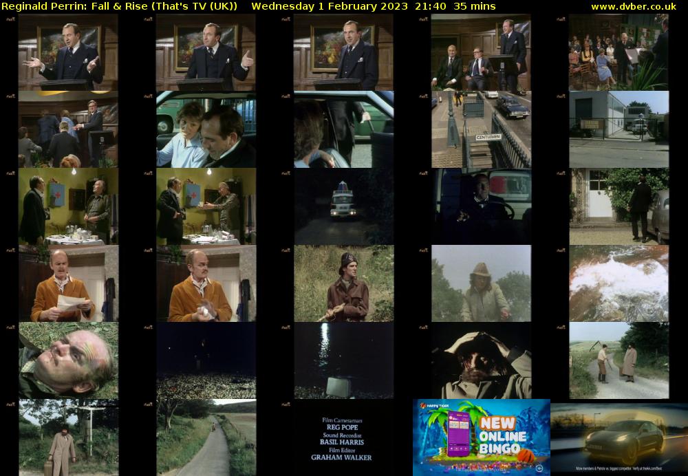 Reginald Perrin: Fall & Rise (That's TV (UK)) Wednesday 1 February 2023 21:40 - 22:15