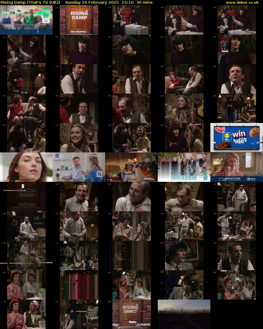 Rising Damp (That's TV (UK)) Sunday 16 February 2025 15:10 - 15:40