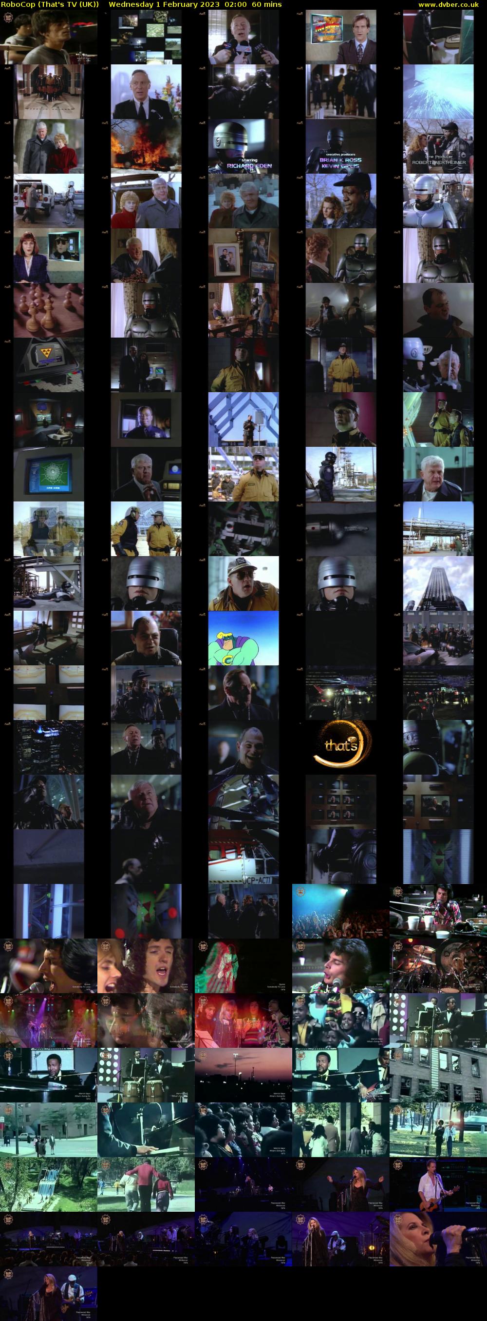 RoboCop (That's TV (UK)) Wednesday 1 February 2023 02:00 - 03:00