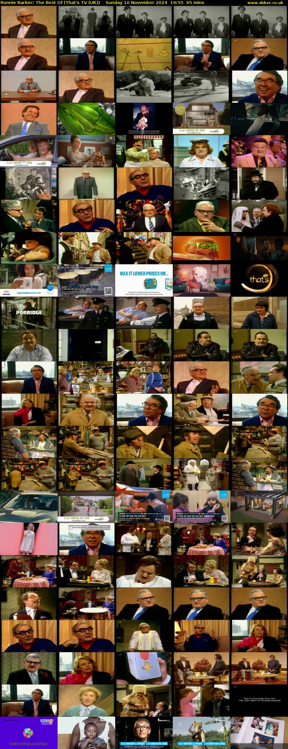Ronnie Barker: The Best Of (That's TV (UK)) Sunday 10 November 2024 19:55 - 21:00
