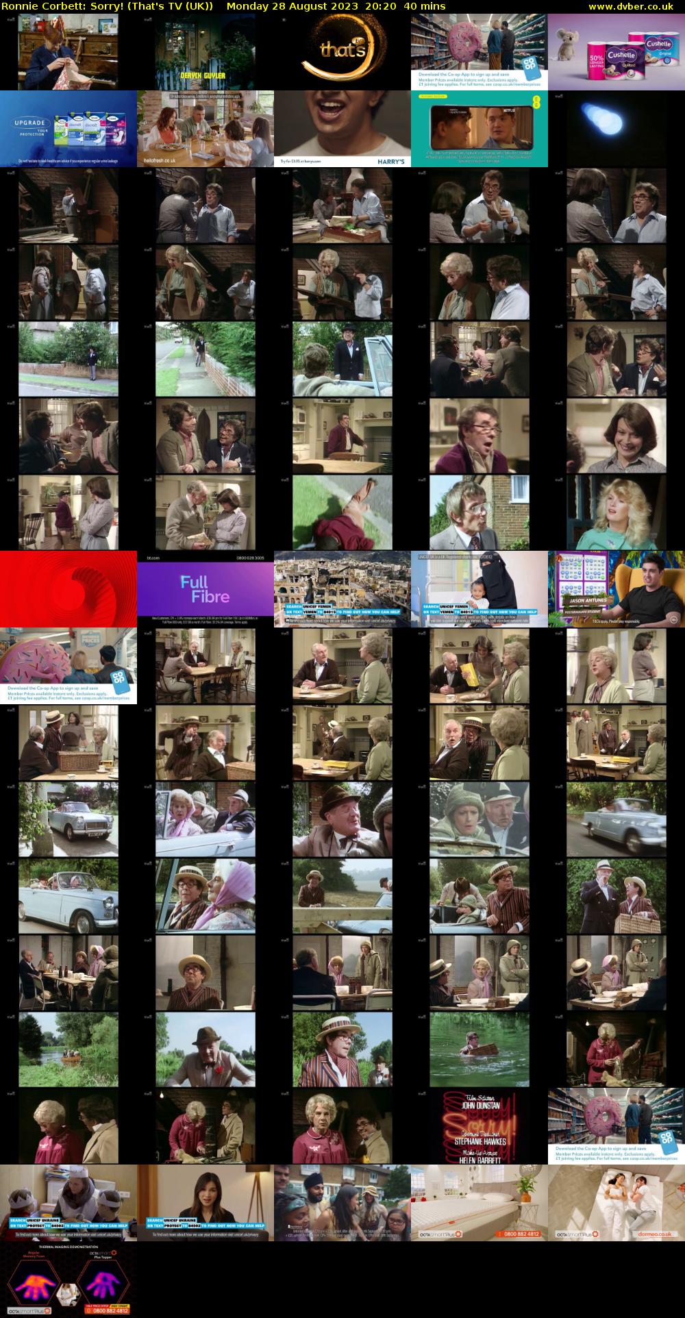 Ronnie Corbett: Sorry! (That's TV (UK)) Monday 28 August 2023 20:20 - 21:00