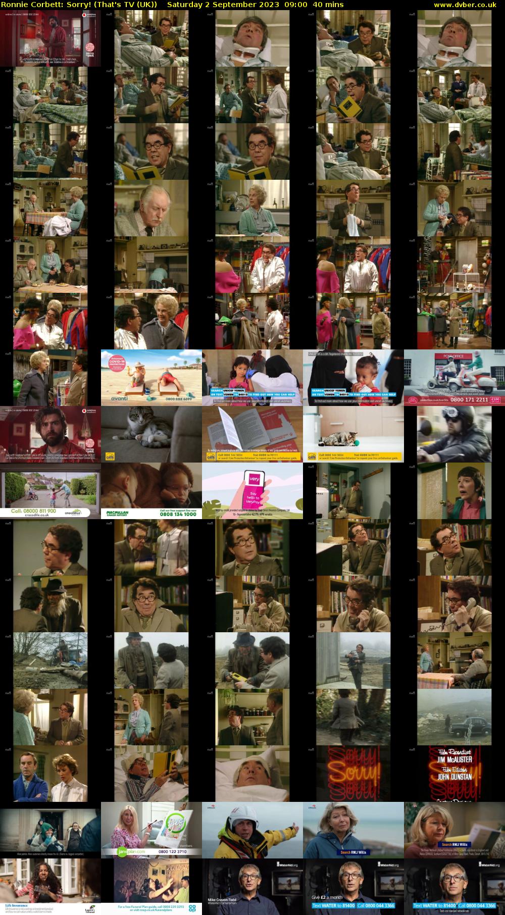 Ronnie Corbett: Sorry! (That's TV (UK)) Saturday 2 September 2023 09:00 - 09:40