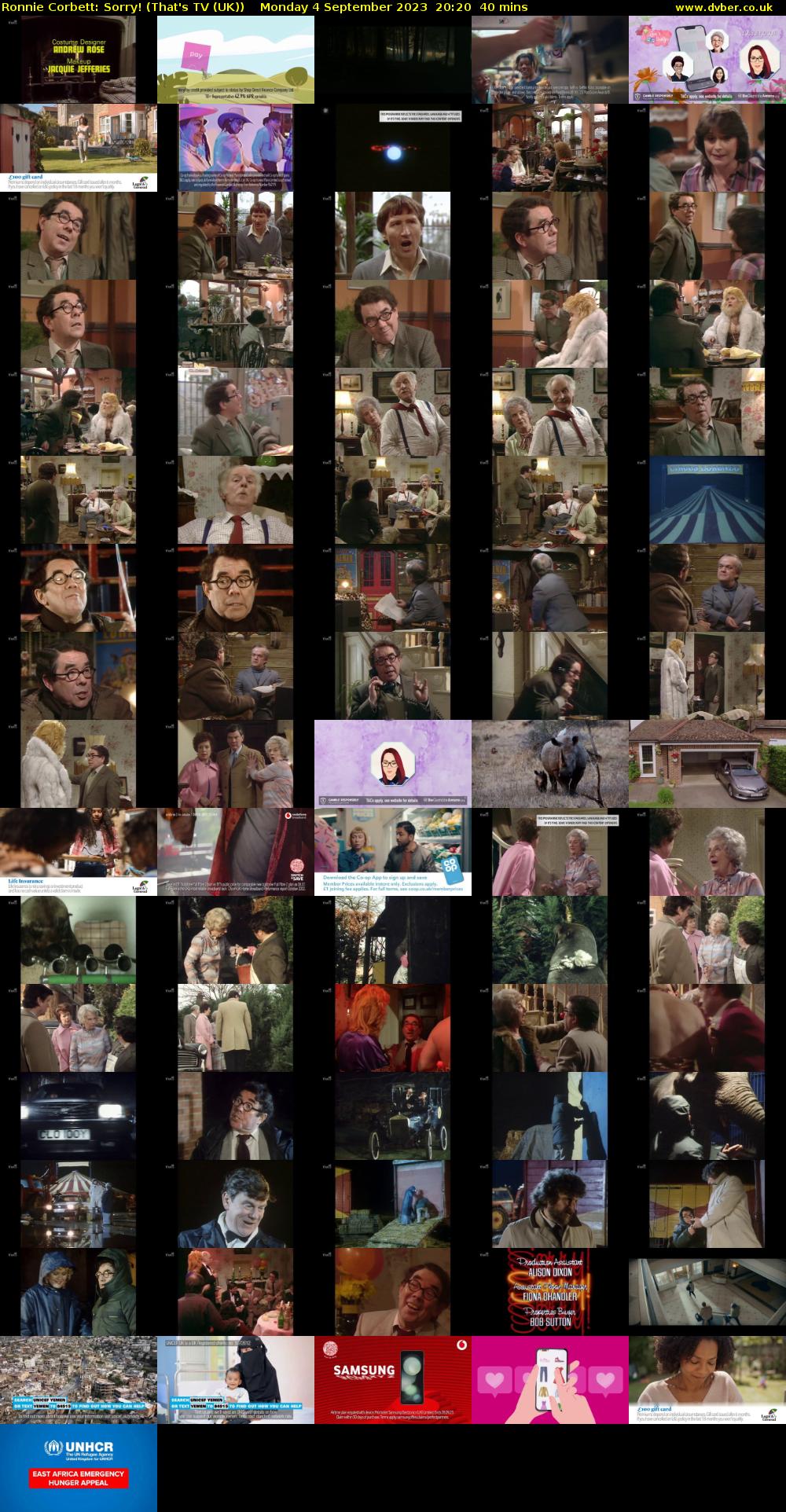 Ronnie Corbett: Sorry! (That's TV (UK)) Monday 4 September 2023 20:20 - 21:00