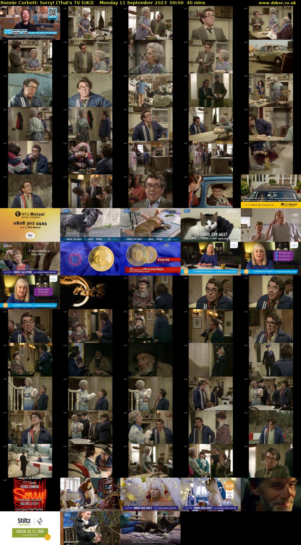 Ronnie Corbett: Sorry! (That's TV (UK)) Monday 11 September 2023 09:00 - 09:40