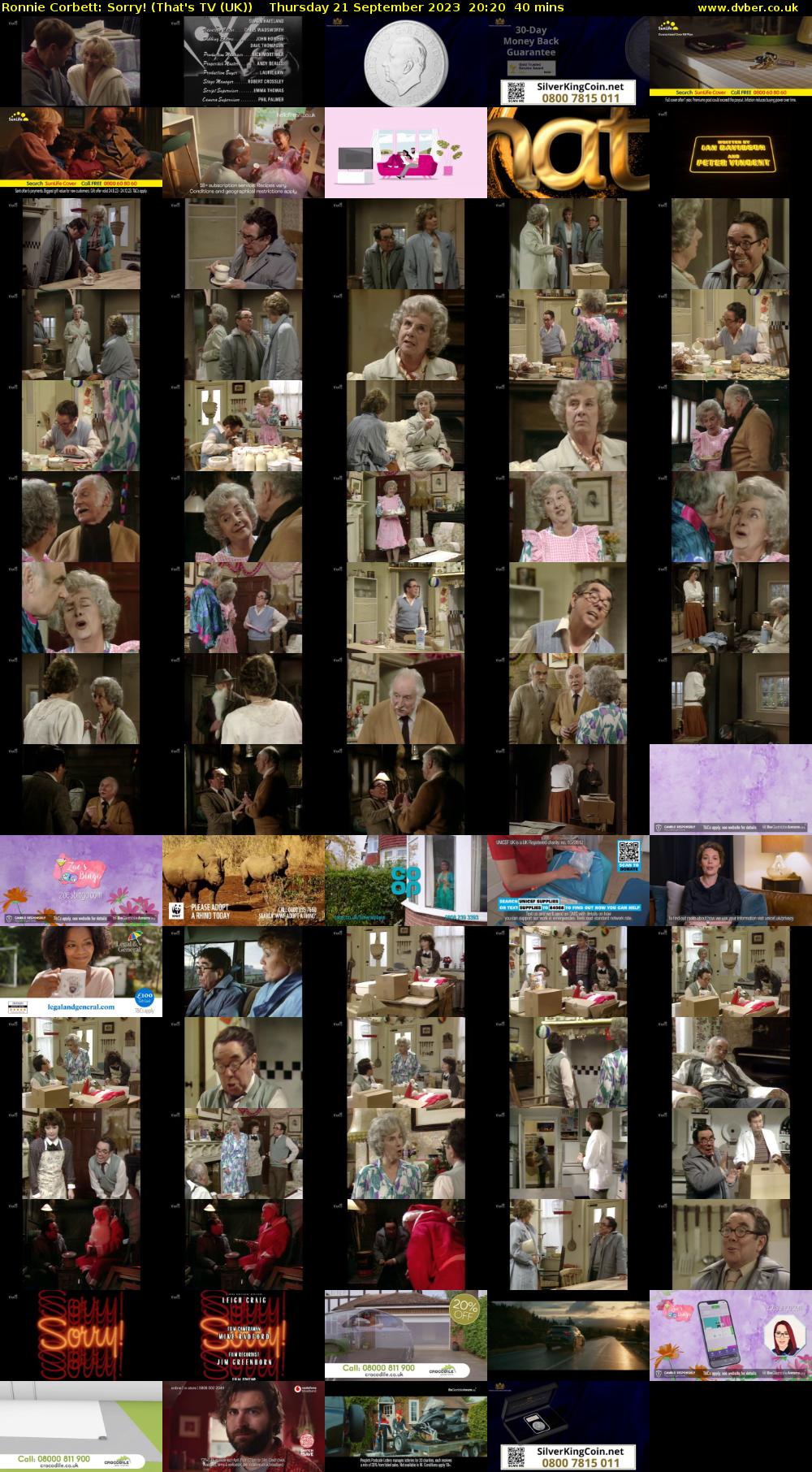 Ronnie Corbett: Sorry! (That's TV (UK)) Thursday 21 September 2023 20:20 - 21:00