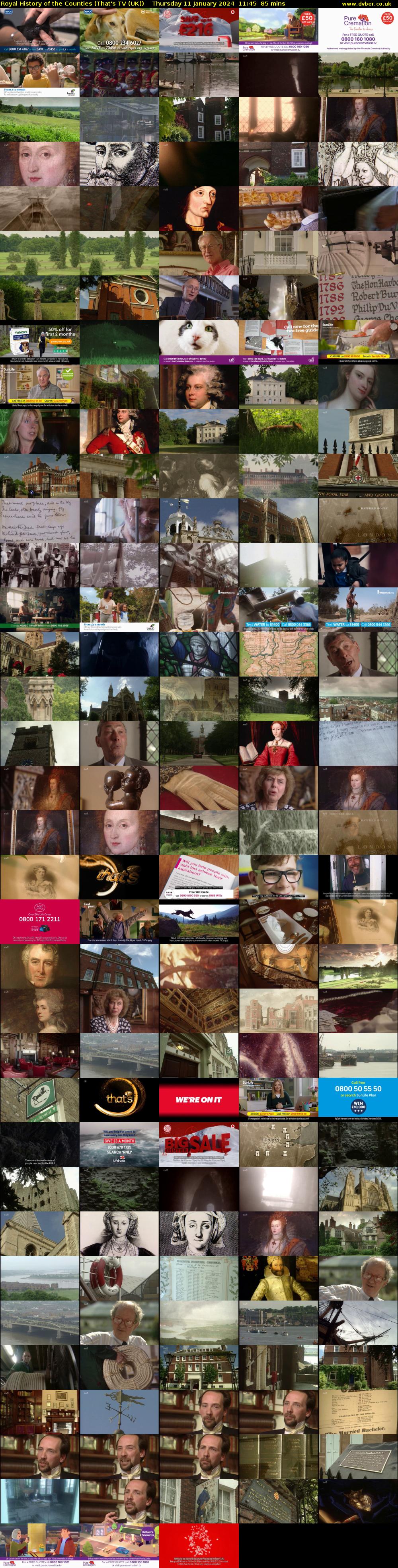 Royal History of the Counties (That's TV (UK)) Thursday 11 January 2024 11:45 - 13:10