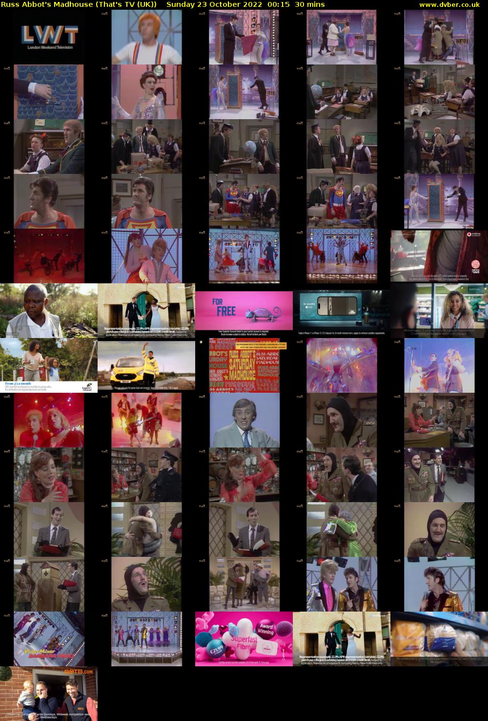 Russ Abbot's Madhouse (That's TV (UK)) Sunday 23 October 2022 00:15 - 00:45