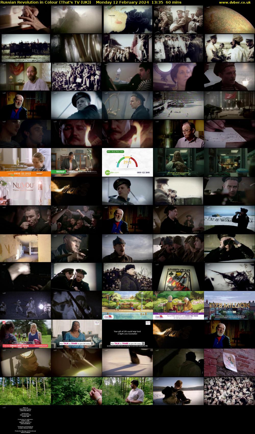 Russian Revolution in Colour (That's TV (UK)) Monday 12 February 2024 13:35 - 14:35