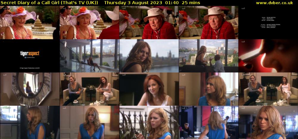 Secret Diary of a Call Girl (That's TV (UK)) Thursday 3 August 2023 01:40 - 02:05