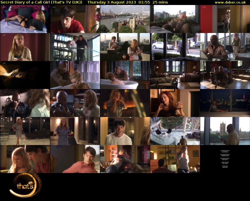 Secret Diary of a Call Girl (That's TV (UK)) Thursday 3 August 2023 01:55 - 02:20