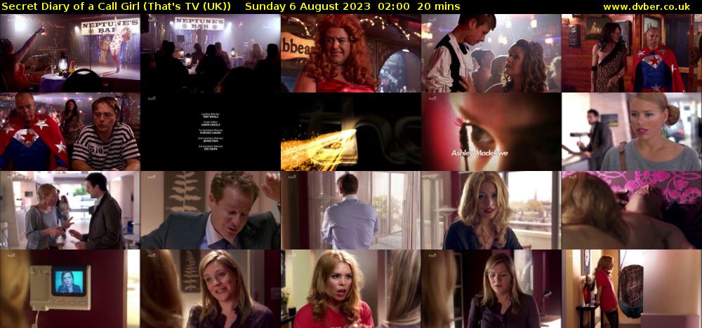 Secret Diary of a Call Girl (That's TV (UK)) Sunday 6 August 2023 02:00 - 02:20