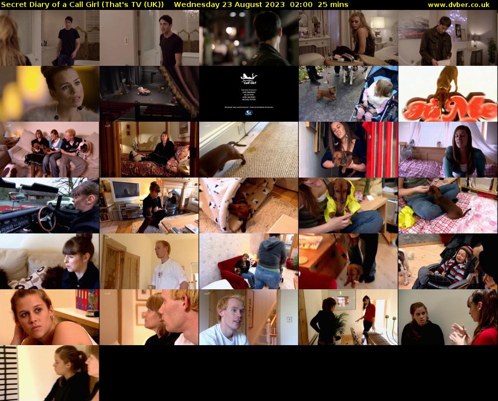 Secret Diary of a Call Girl (That's TV (UK)) Wednesday 23 August 2023 02:00 - 02:25