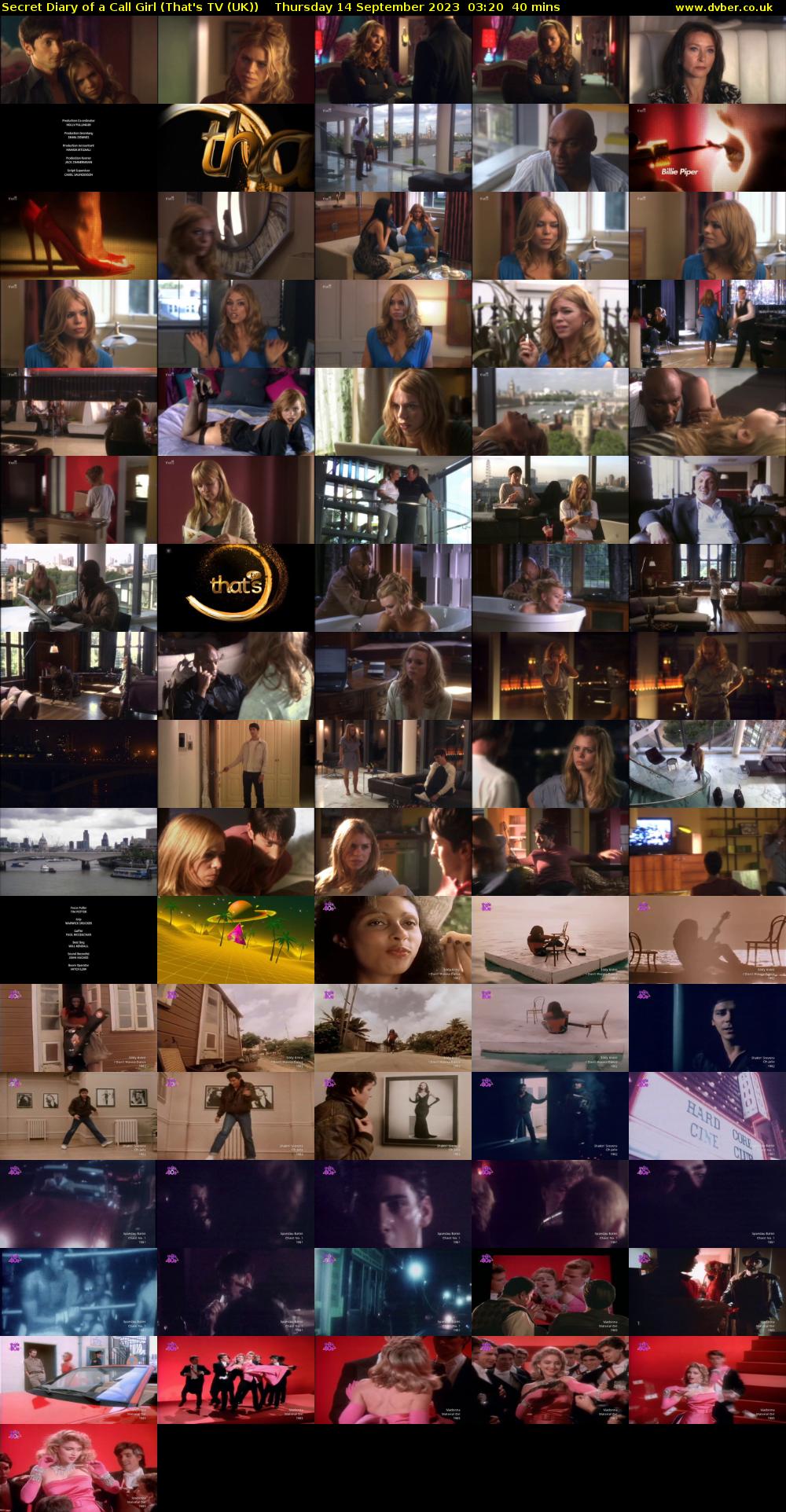 Secret Diary of a Call Girl (That's TV (UK)) Thursday 14 September 2023 03:20 - 04:00