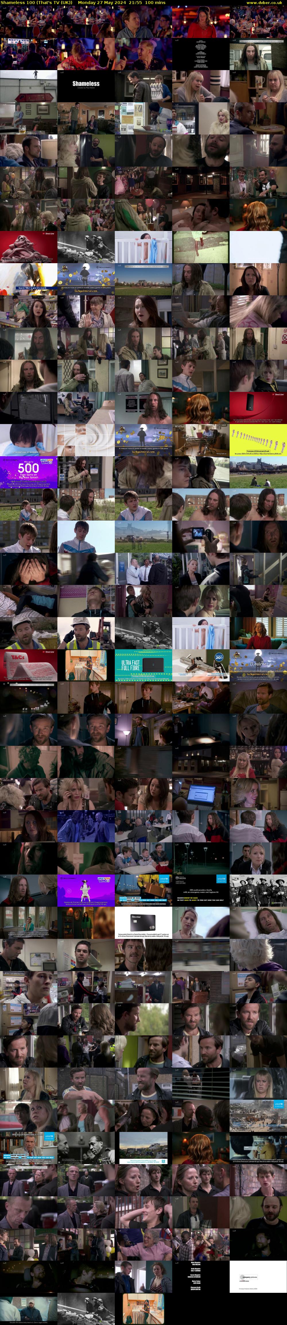 Shameless 100 (That's TV (UK)) Monday 27 May 2024 21:55 - 23:35