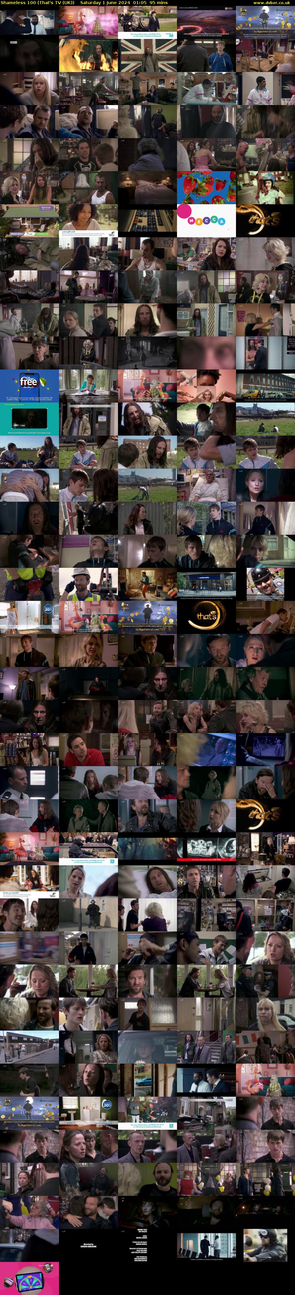 Shameless 100 (That's TV (UK)) Saturday 1 June 2024 01:05 - 02:40