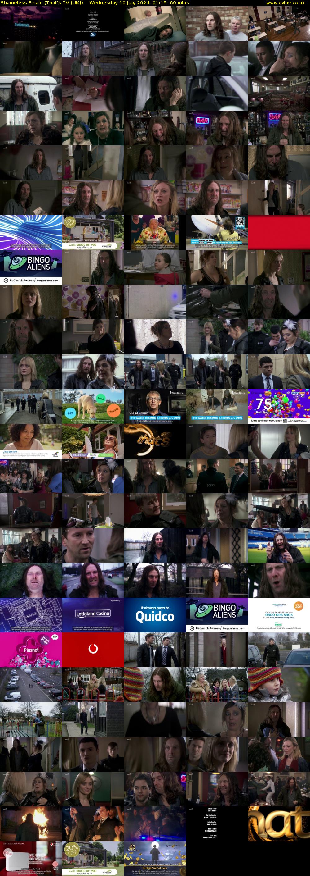 Shameless Finale (That's TV (UK)) Wednesday 10 July 2024 01:15 - 02:15