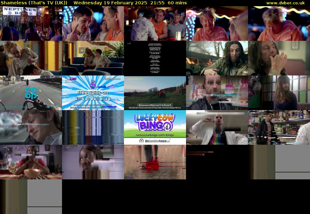 Shameless (That's TV (UK)) Wednesday 19 February 2025 21:55 - 22:55