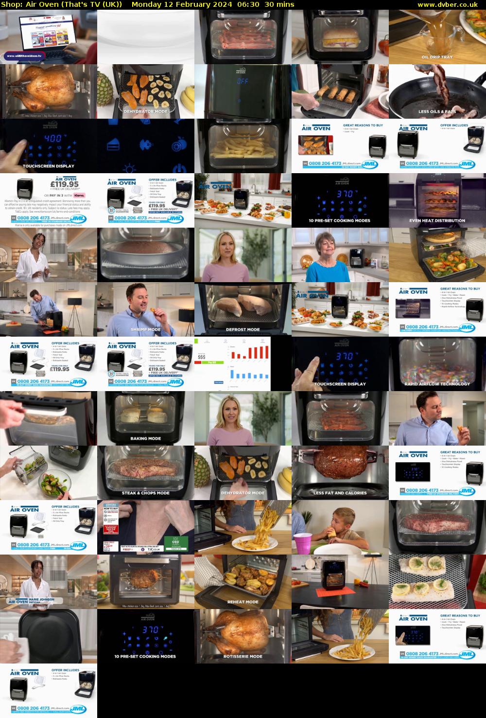 Shop: Air Oven (That's TV (UK)) Monday 12 February 2024 06:30 - 07:00