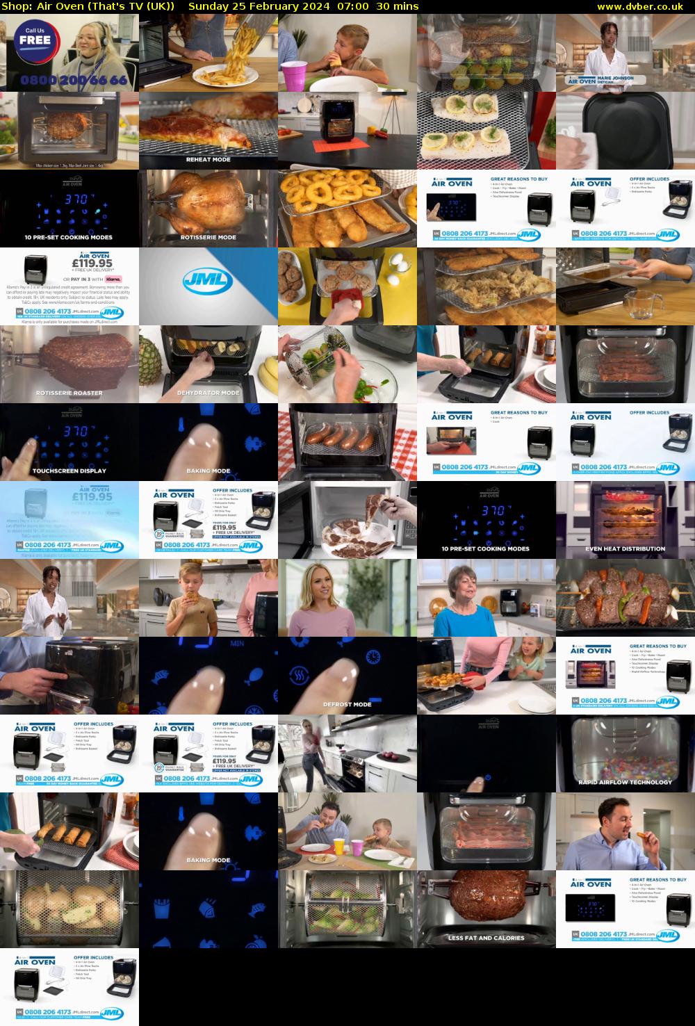 Shop: Air Oven (That's TV (UK)) Sunday 25 February 2024 07:00 - 07:30