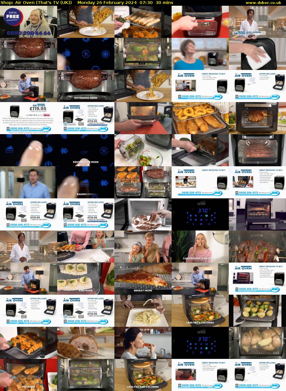 Shop: Air Oven (That's TV (UK)) Monday 26 February 2024 07:30 - 08:00