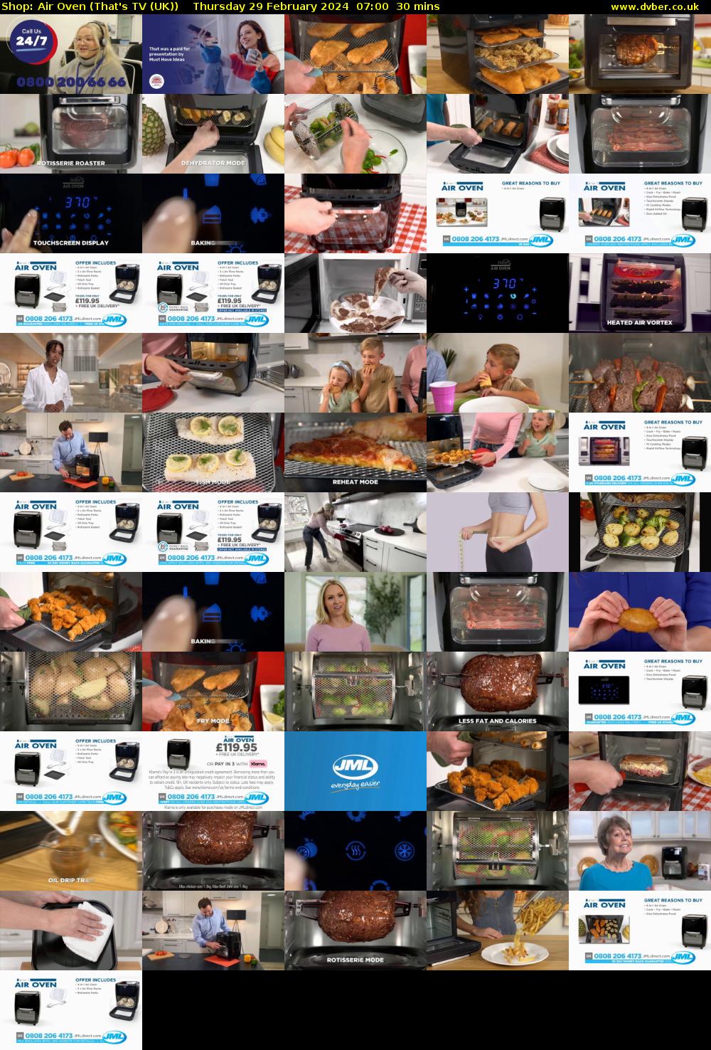 Shop: Air Oven (That's TV (UK)) Thursday 29 February 2024 07:00 - 07:30