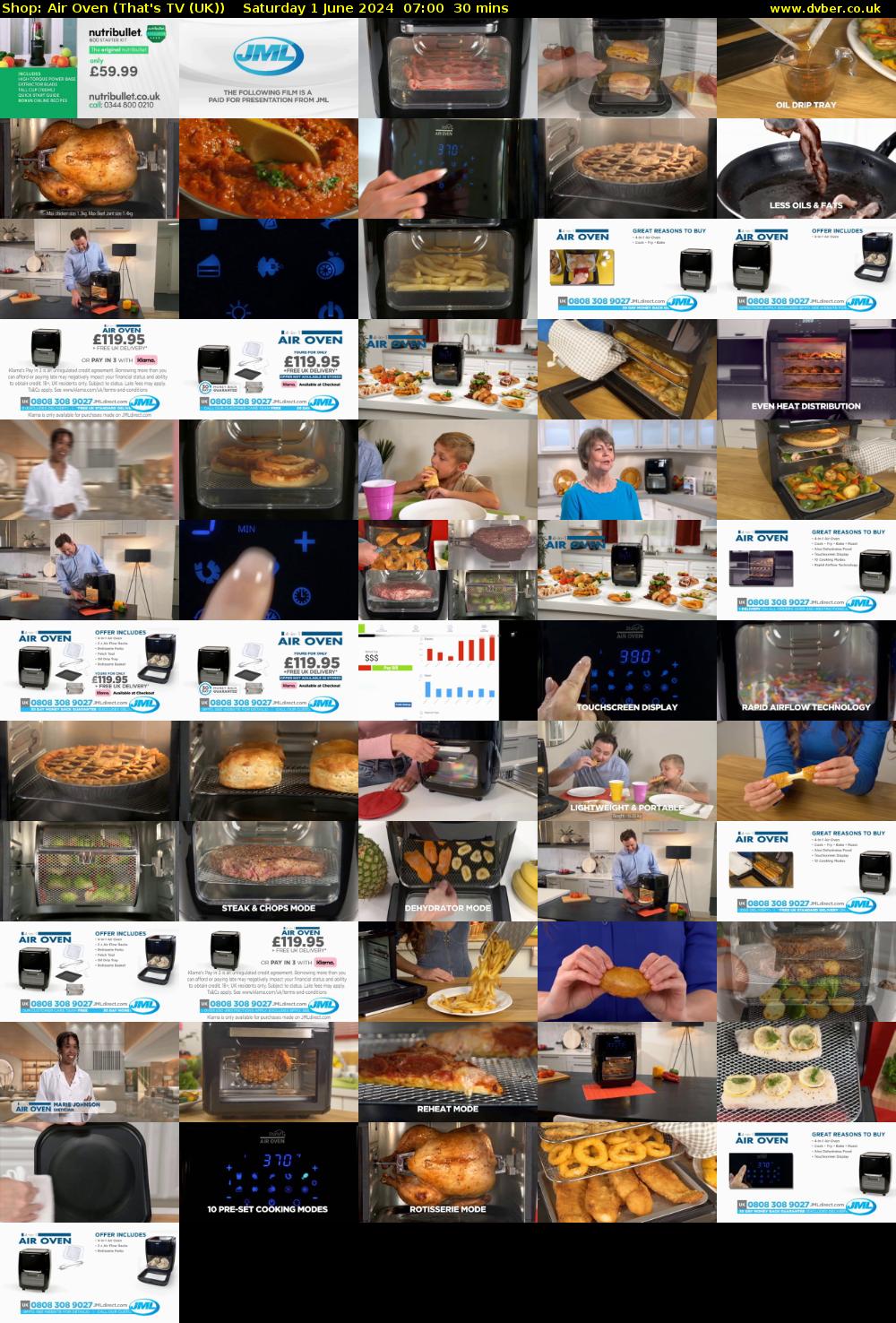 Shop: Air Oven (That's TV (UK)) Saturday 1 June 2024 07:00 - 07:30