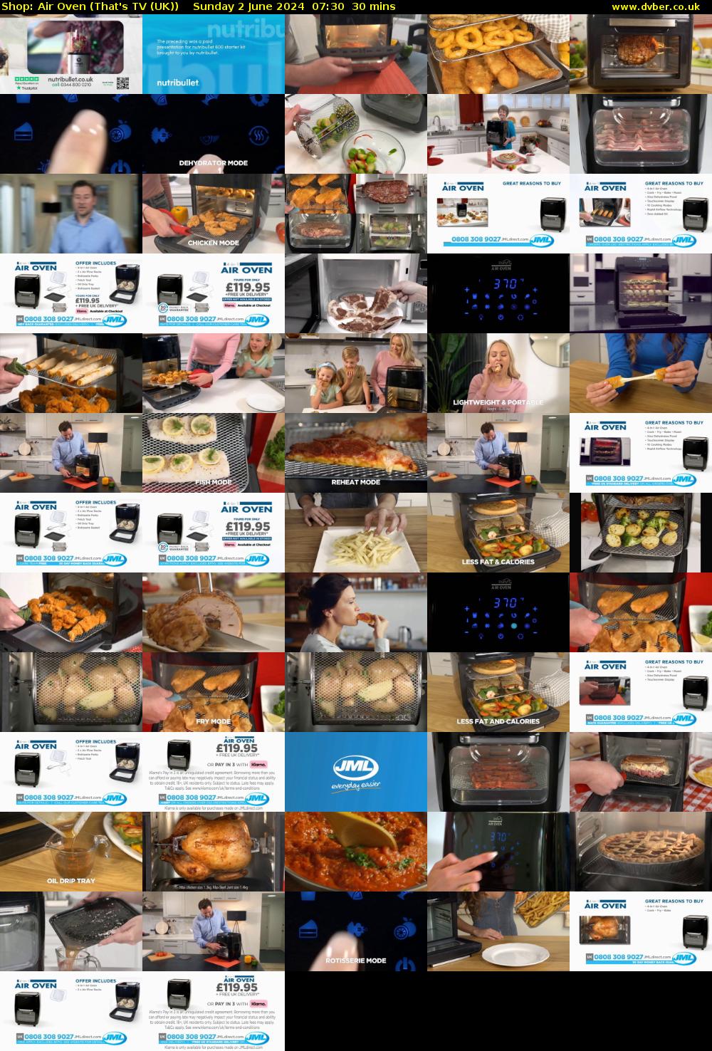 Shop: Air Oven (That's TV (UK)) Sunday 2 June 2024 07:30 - 08:00