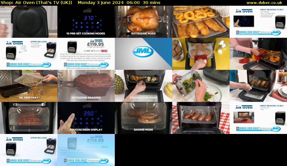 Shop: Air Oven (That's TV (UK)) Monday 3 June 2024 06:00 - 06:30