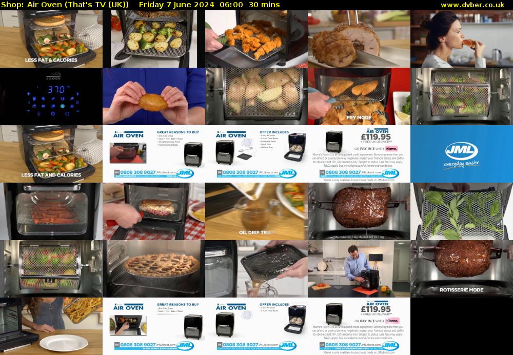 Shop: Air Oven (That's TV (UK)) Friday 7 June 2024 06:00 - 06:30