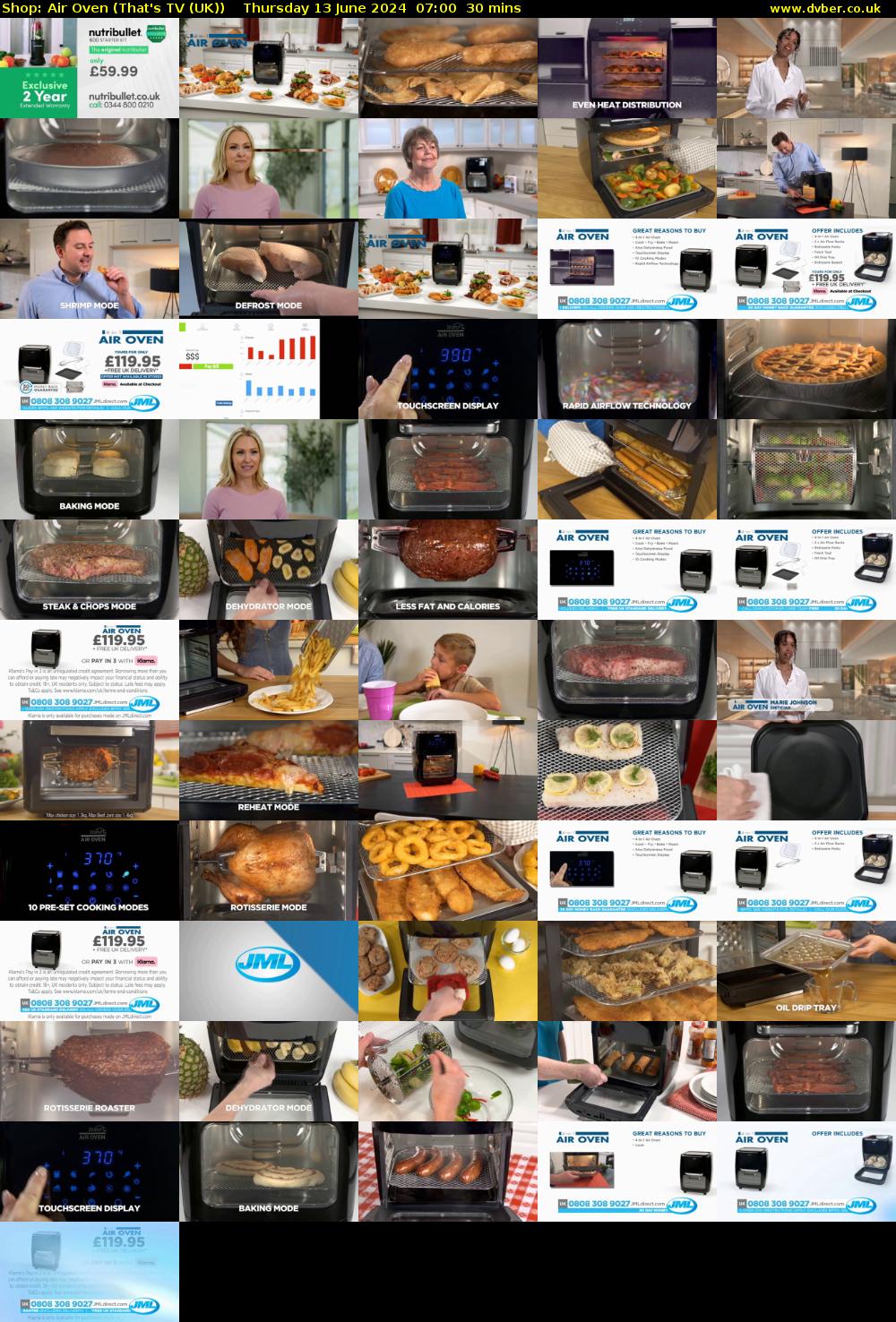 Shop: Air Oven (That's TV (UK)) Thursday 13 June 2024 07:00 - 07:30
