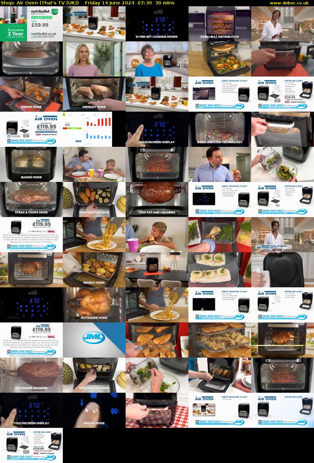 Shop: Air Oven (That's TV (UK)) Friday 14 June 2024 07:30 - 08:00
