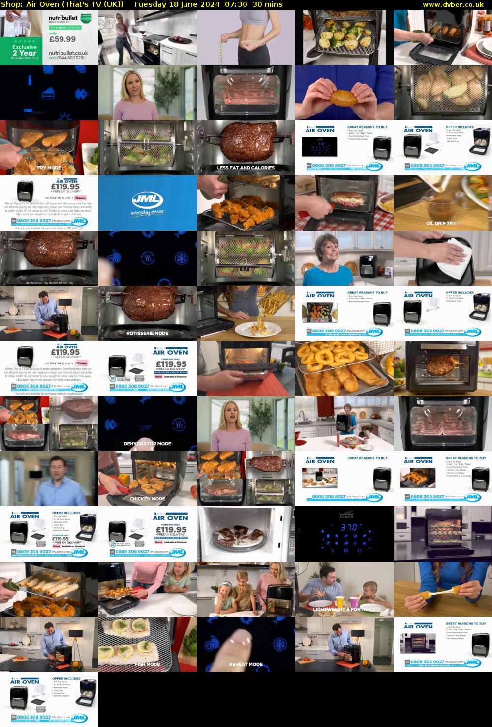 Shop: Air Oven (That's TV (UK)) Tuesday 18 June 2024 07:30 - 08:00