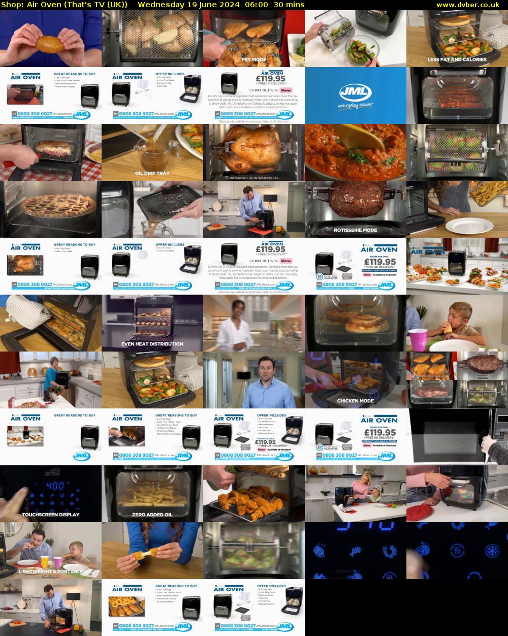 Shop: Air Oven (That's TV (UK)) Wednesday 19 June 2024 06:00 - 06:30