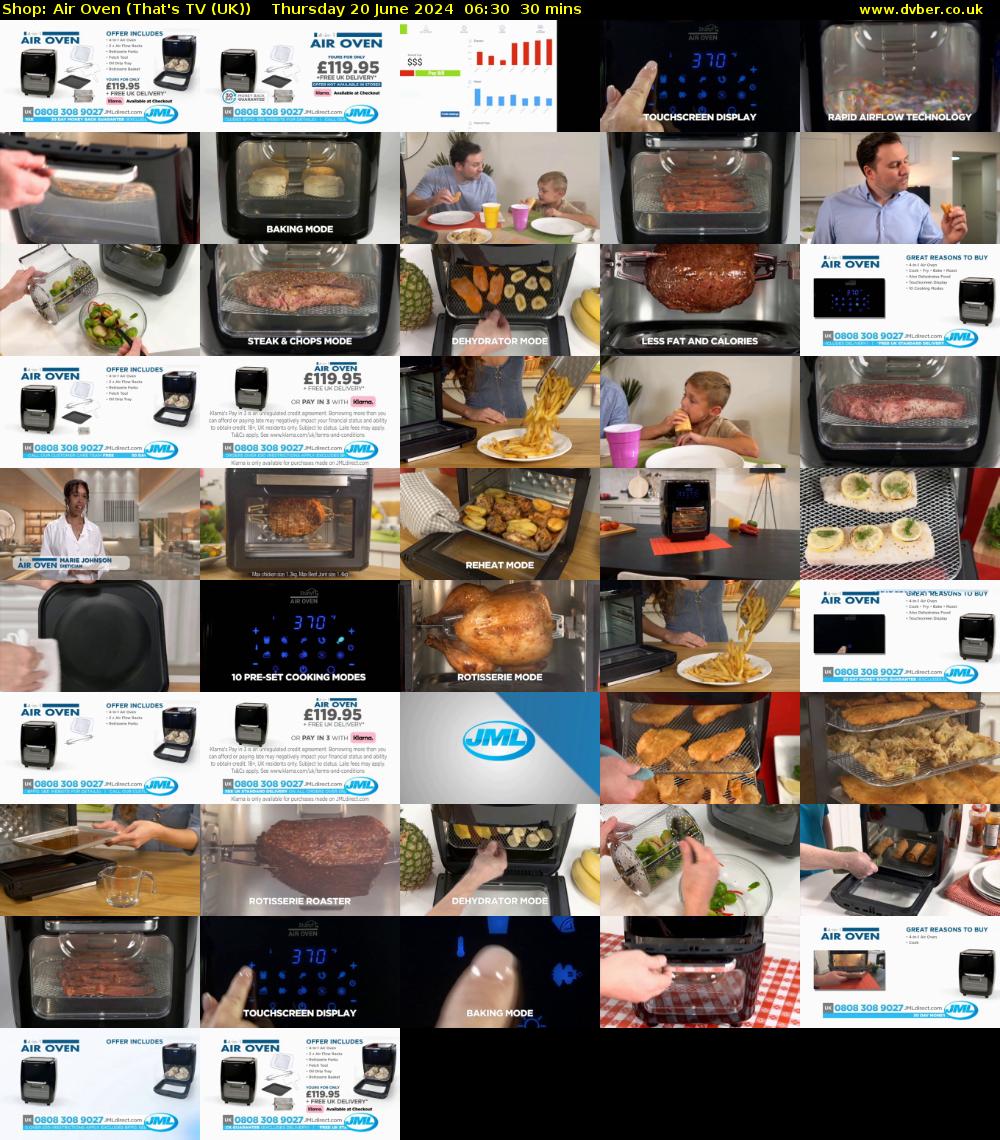 Shop: Air Oven (That's TV (UK)) Thursday 20 June 2024 06:30 - 07:00