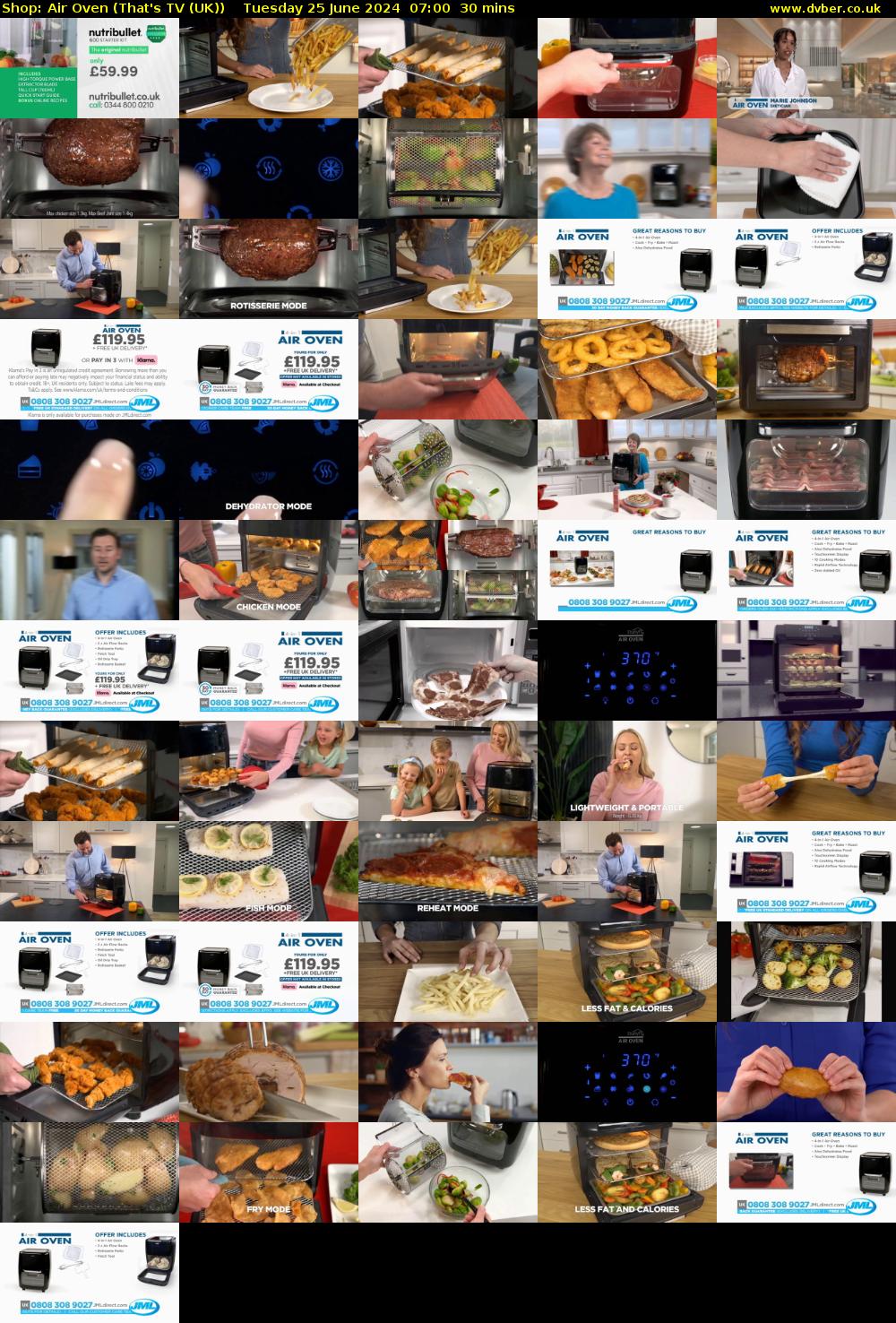 Shop: Air Oven (That's TV (UK)) Tuesday 25 June 2024 07:00 - 07:30