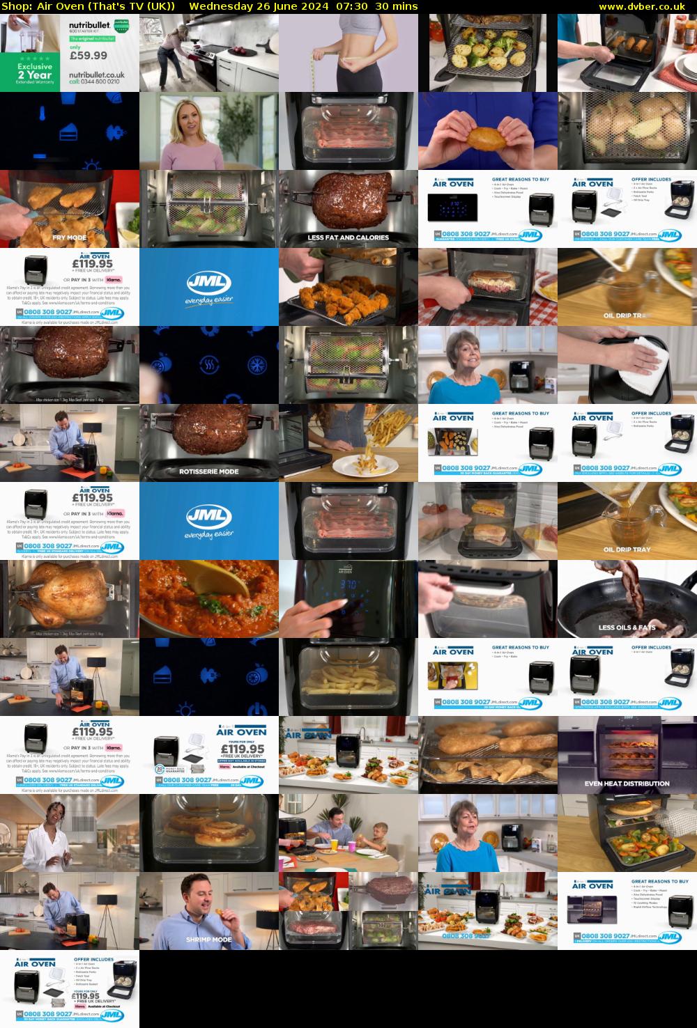 Shop: Air Oven (That's TV (UK)) Wednesday 26 June 2024 07:30 - 08:00