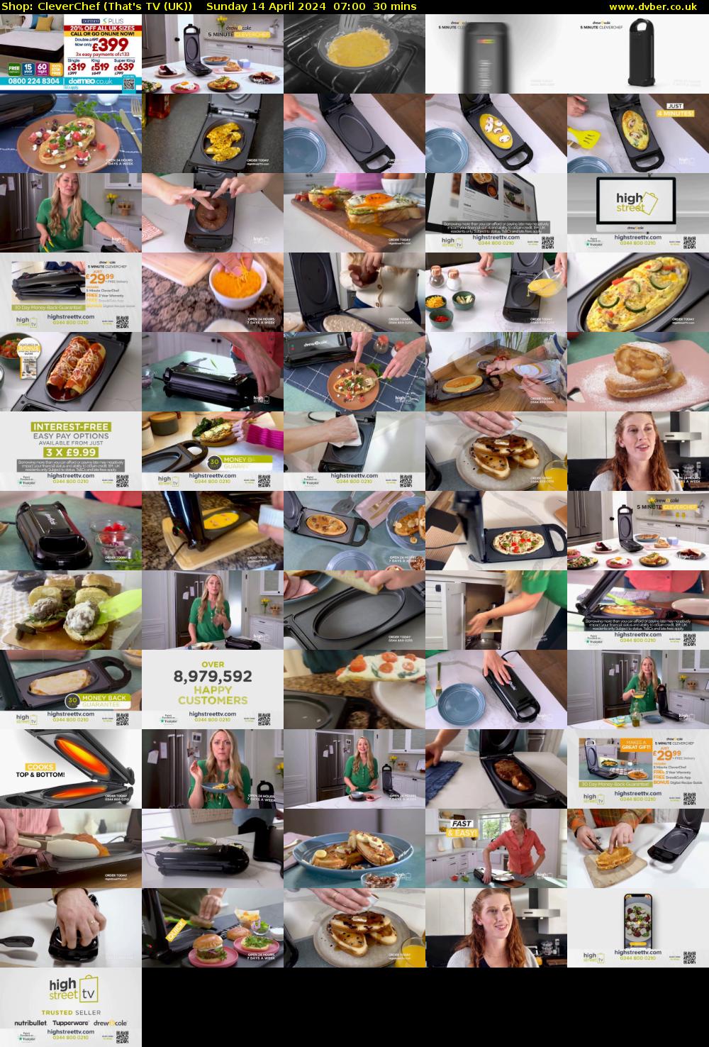 Shop: CleverChef (That's TV (UK)) Sunday 14 April 2024 07:00 - 07:30