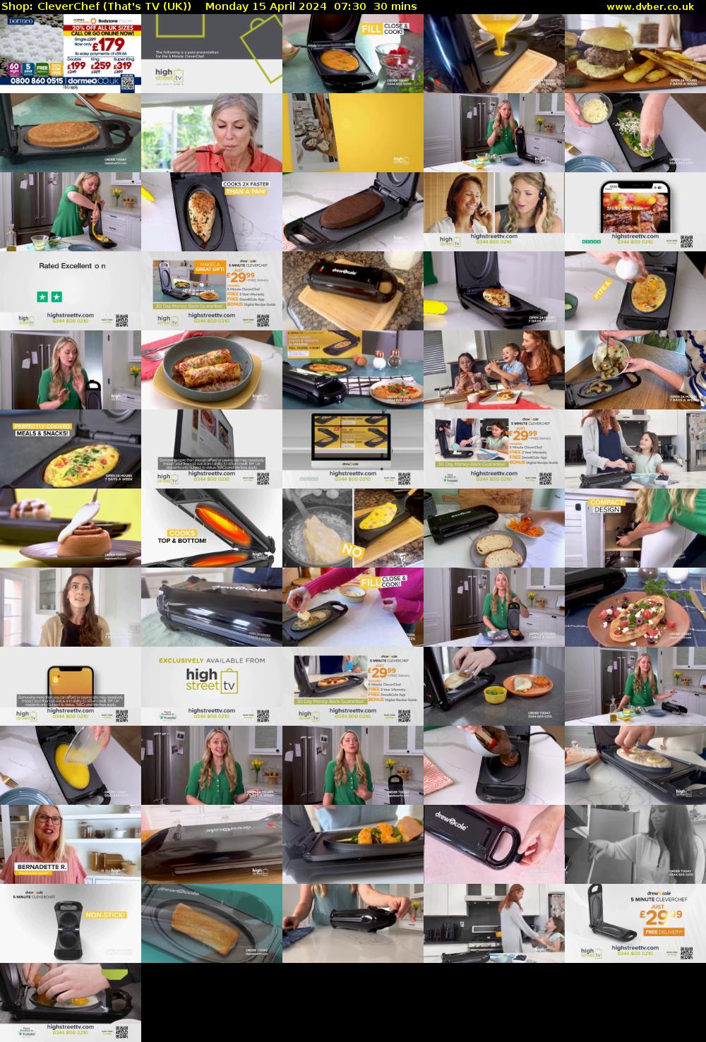 Shop: CleverChef (That's TV (UK)) Monday 15 April 2024 07:30 - 08:00