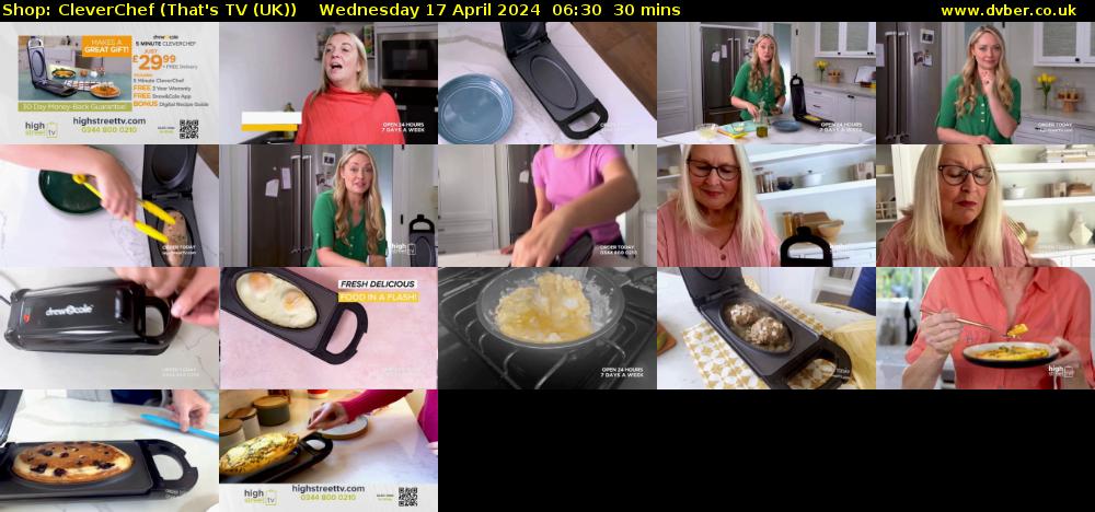 Shop: CleverChef (That's TV (UK)) Wednesday 17 April 2024 06:30 - 07:00