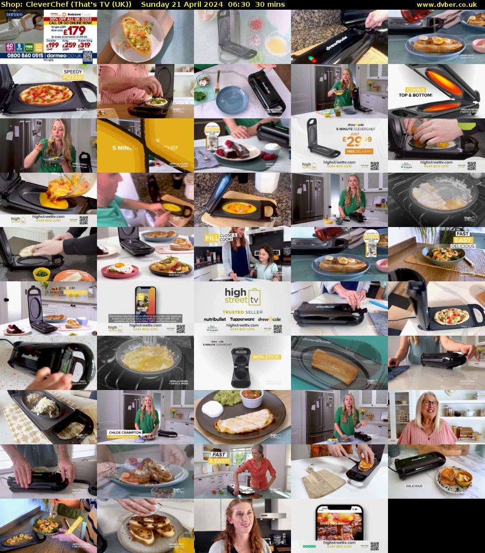 Shop: CleverChef (That's TV (UK)) Sunday 21 April 2024 06:30 - 07:00