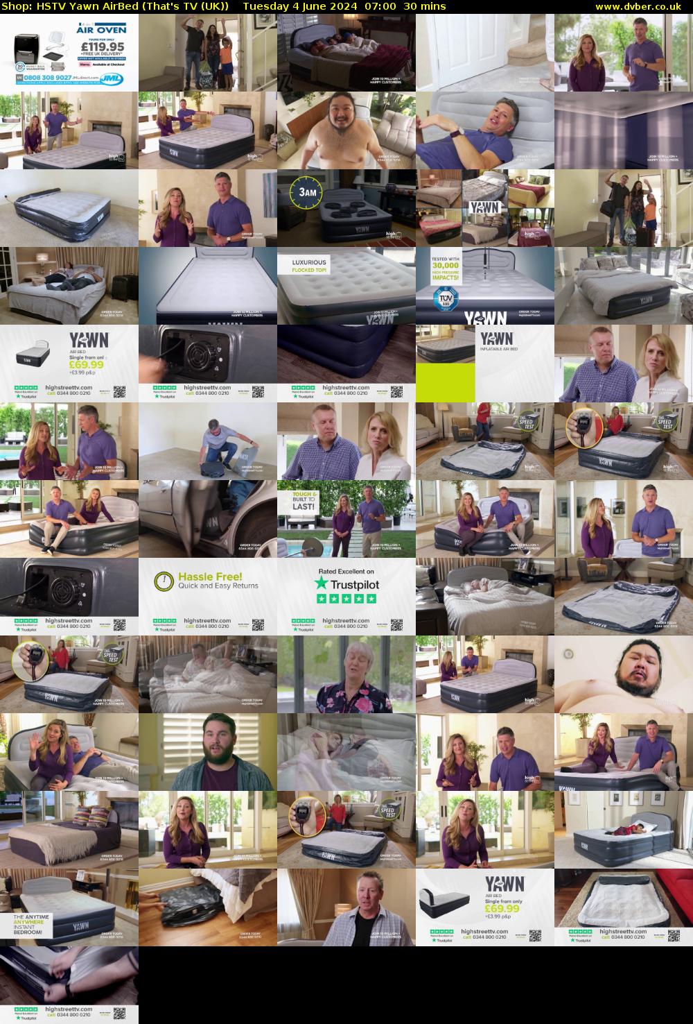 Shop: HSTV Yawn AirBed (That's TV (UK)) Tuesday 4 June 2024 07:00 - 07:30