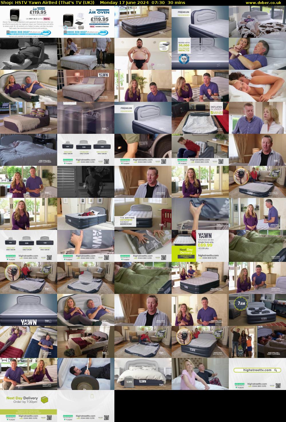 Shop: HSTV Yawn AirBed (That's TV (UK)) Monday 17 June 2024 07:30 - 08:00