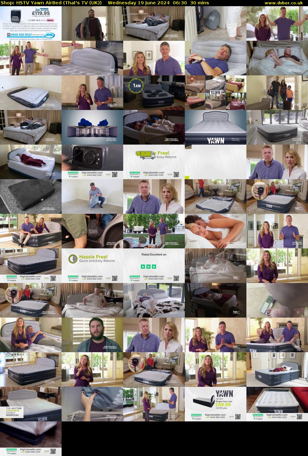 Shop: HSTV Yawn AirBed (That's TV (UK)) Wednesday 19 June 2024 06:30 - 07:00