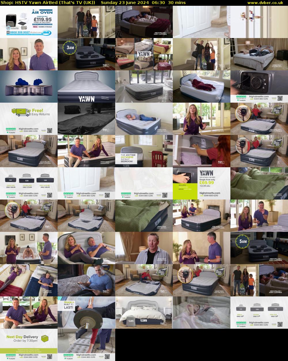 Shop: HSTV Yawn AirBed (That's TV (UK)) Sunday 23 June 2024 06:30 - 07:00